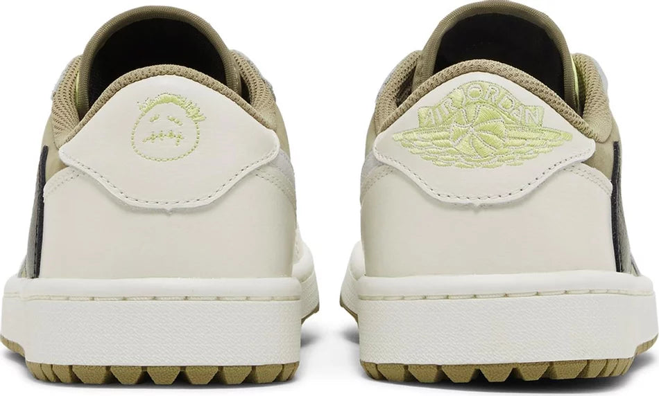 Travis Scott x Air Jordan 1 Low Golf 'Neutral Olive' + BRINDES